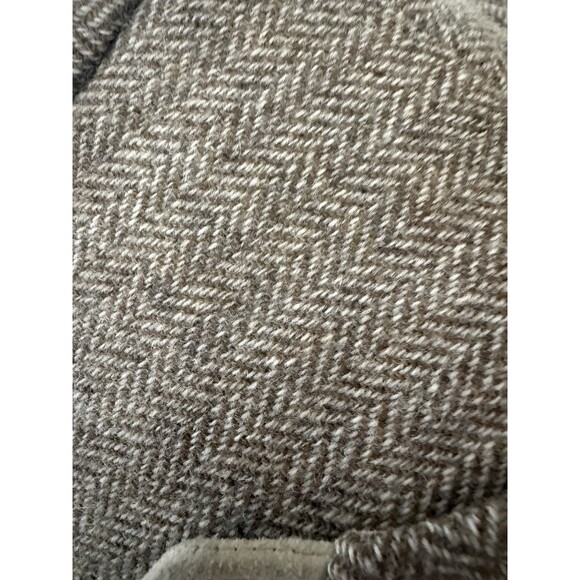 VTG Ralph Lauren LRL Brown tweed wool blazer Suede leather elbow pads size 8 Rea - Picture 12 of 13